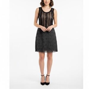 Rachel Rachel Roy Black Sleeveless Cocktail Dress Size XL